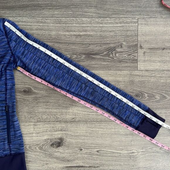 LULULEMON Nice Asana Jacket Size 4 Wee Are From Space Cadet Blue Luon Full Zip - Picture 11 of 11